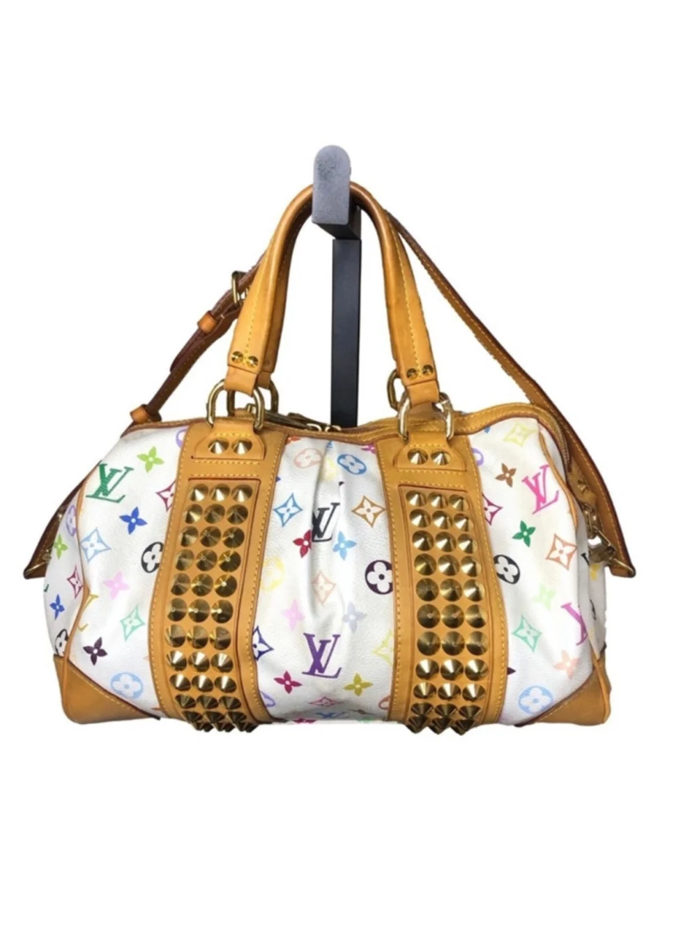 LOUIS VUITTON Monogram MultiColor Courtney MM Murakami White